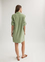 Bella DahlLong Sleeve A - Line Shirt Dress - Olive GroveDresses