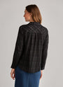 Bella DahlLong Sleeve Button Down - Black LurexTops