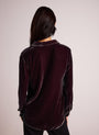 Bella DahlLong Sleeve Clean Shirt - AubergineTops