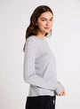 Bella DahlLong Sleeve Crew Neck Tee - Heather AshTops