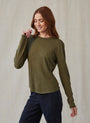 Bella DahlLong Sleeve Crew Tee - Italian HerbTops