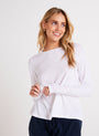 Bella DahlLong Sleeve Crew Tee - Twilight GoldTops