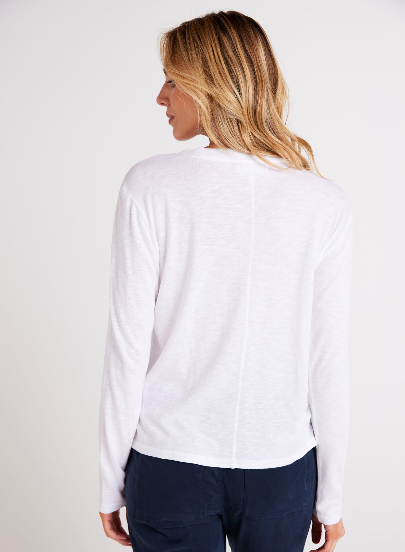 Bella DahlLong Sleeve Crew Tee - WhiteTops