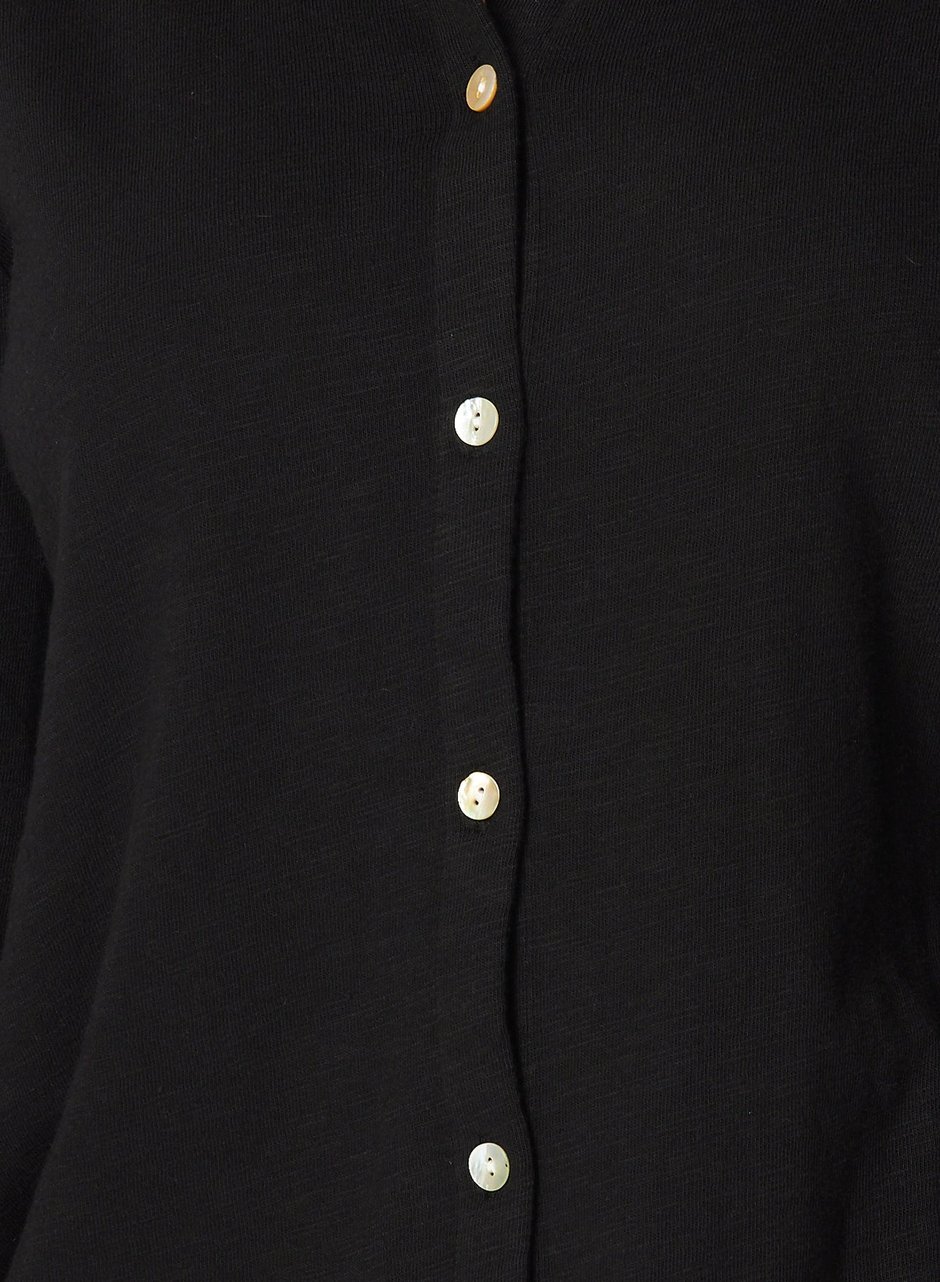 Bella DahlLong Sleeve Knit Button Down - BlackTops