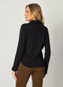 Bella DahlLong Sleeve Knit Button Down - BlackTops