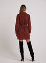 Bella DahlLong Sleeve Pintuck Dress - Cherry MahoganyDresses