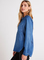 Bella DahlLong Sleeve Pocket Henley - Moonlit Haze WashTops