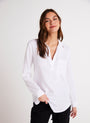 Bella DahlLong Sleeve Pullover Tunic - WhiteTops