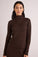 Bella DahlLong Sleeve Turtleneck Sweater - Heather BrownSweaters