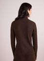 Bella DahlLong Sleeve Turtleneck Sweater - Heather BrownSweaters