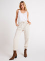 Bella DahlLuna Pleat Front Jogger - Soft PearlBottoms