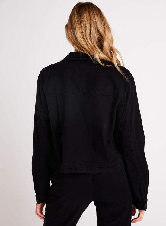 Bella DahlMadison Flap Pocket Jacket - BlackSweaters & Jackets