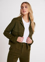 Bella DahlMadison Flap Pocket Jacket - Olive SpiceSweaters & Jackets