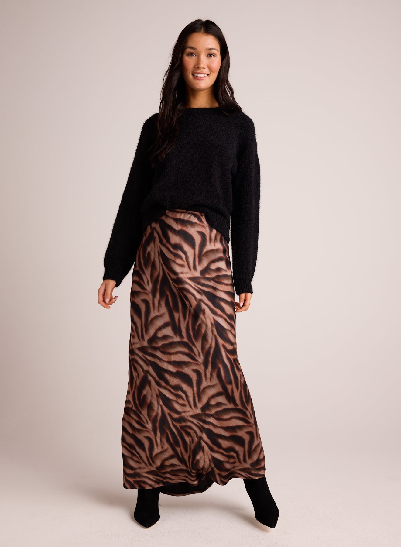 Bella DahlMaxi Bias Skirt - Hazy Woodland PrintBottoms