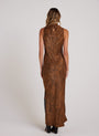 Bella DahlMock Neck Halter Dress - Bronzed MapleDresses