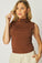 Bella DahlMock Neck Linen Jersey Top - French EspressoTops