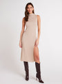 Bella DahlMock Neck Midi Dress - Light OakDresses