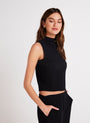 Bella DahlMock Neck Top - BlackTops