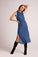 Bella DahlMock Neck Velvet Dress - Nordic BlueDresses