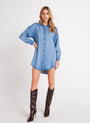 Bella DahlPaisley Pullover Shirt Dress - Vintage Horizon WashDresses