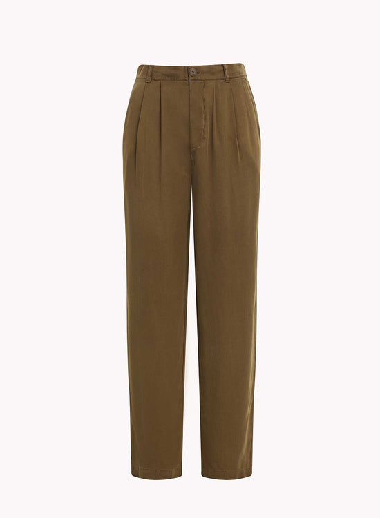 Bella DahlPleat Front Trouser - Autumn OliveBottoms