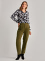 Bella DahlPleat Front Trouser - Autumn OliveBottoms