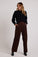 Bella DahlPleat Front Trouser - Mahogany BrownBottoms