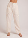 Bella DahlPleated Linen Cargo Trousers - Samba TanBottoms