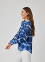 Bella DahlPleated Raglan Sleeve Shirt - Ocean Tides PrintTops