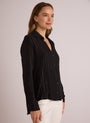 Bella DahlPocket Button Down - BlackTops