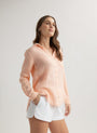 Bella DahlPocket Button Down - Peach FizzTops