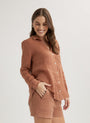 Bella DahlPocket Button Down - Terracotta BrownTops