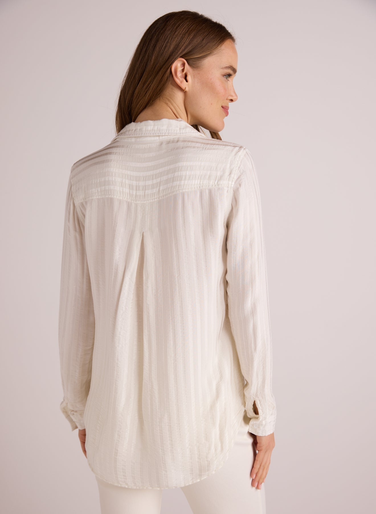 Bella DahlPocket Button Down - Winter WhiteTops