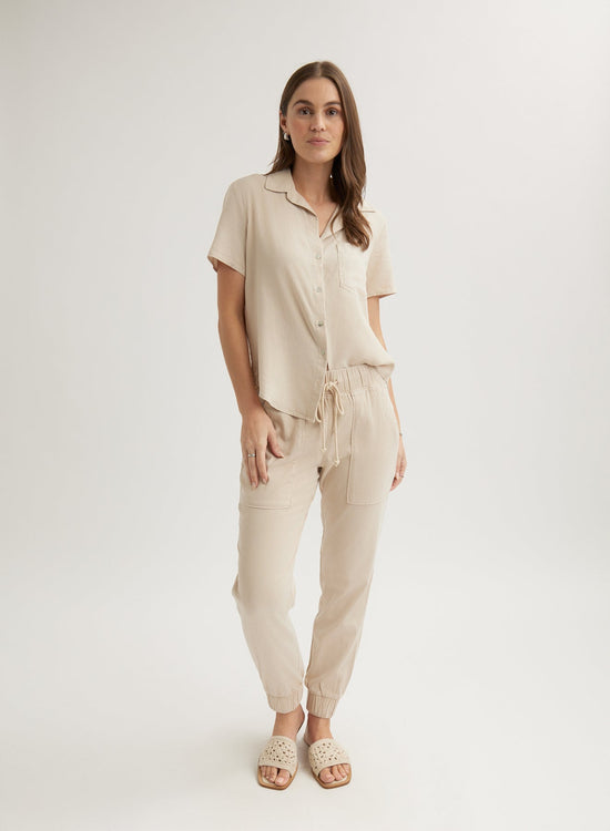 Bella DahlPocket Jogger - Linen SandBottoms