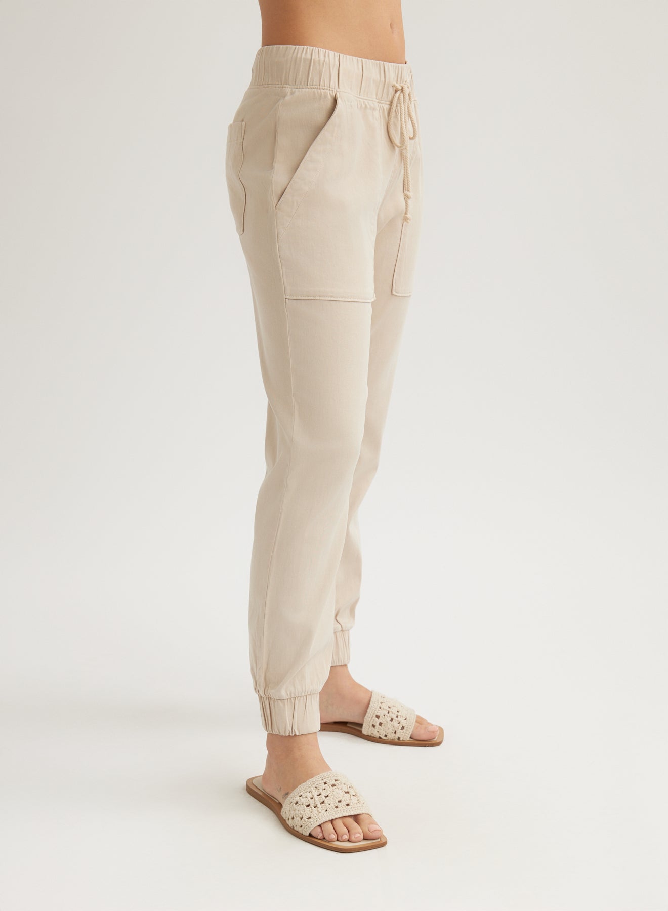 Bella DahlPocket Jogger - Linen SandBottoms