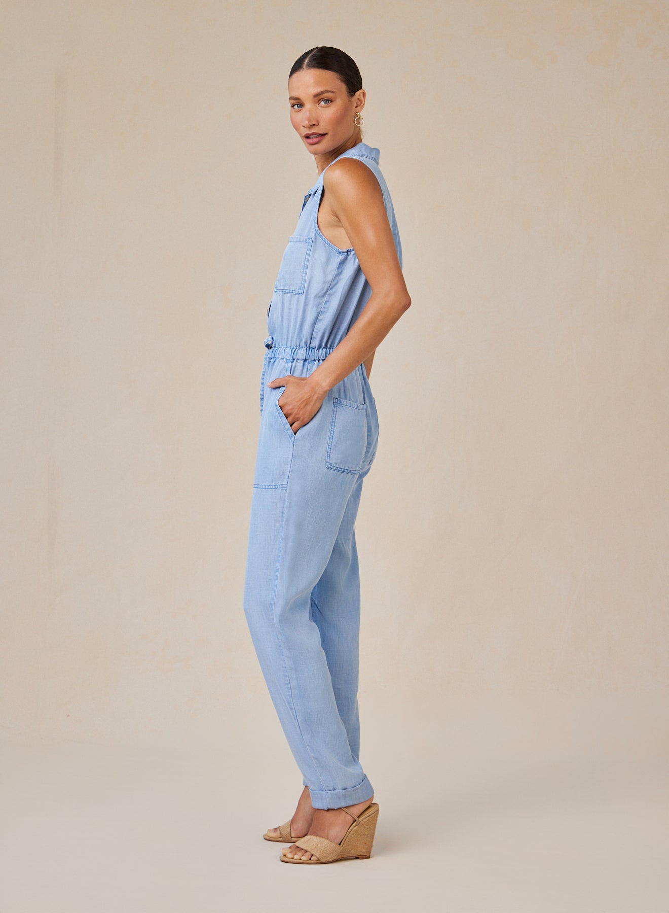 Bella DahlPocket Jumpsuit - Coastal Spray WashJumpsuits & Rompers