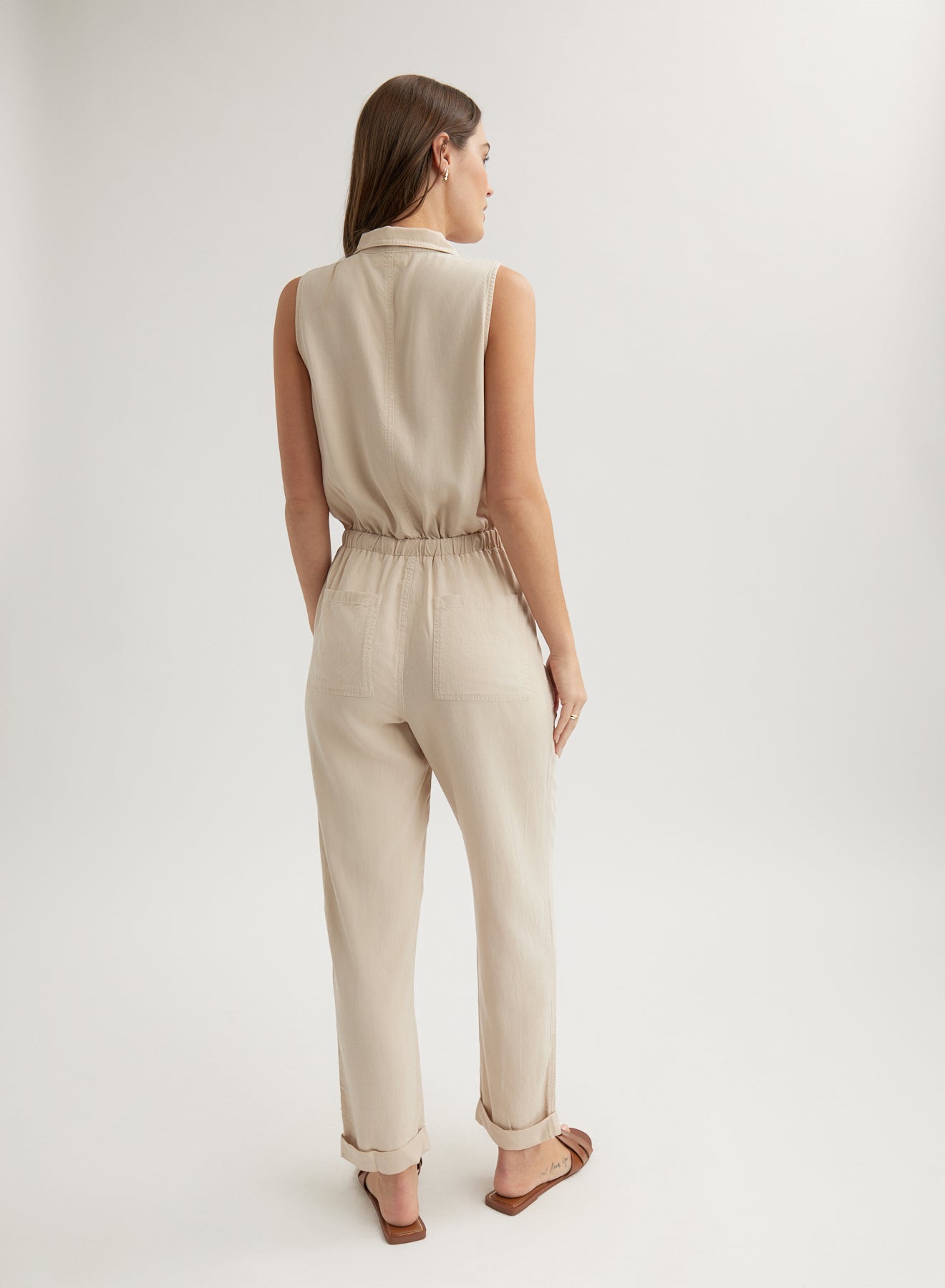 Bella DahlPocket Jumpsuit - Linen SandJumpsuits & Rompers