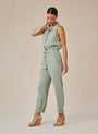 Bella DahlPocket Jumpsuit - Olive GroveJumpsuits & Rompers