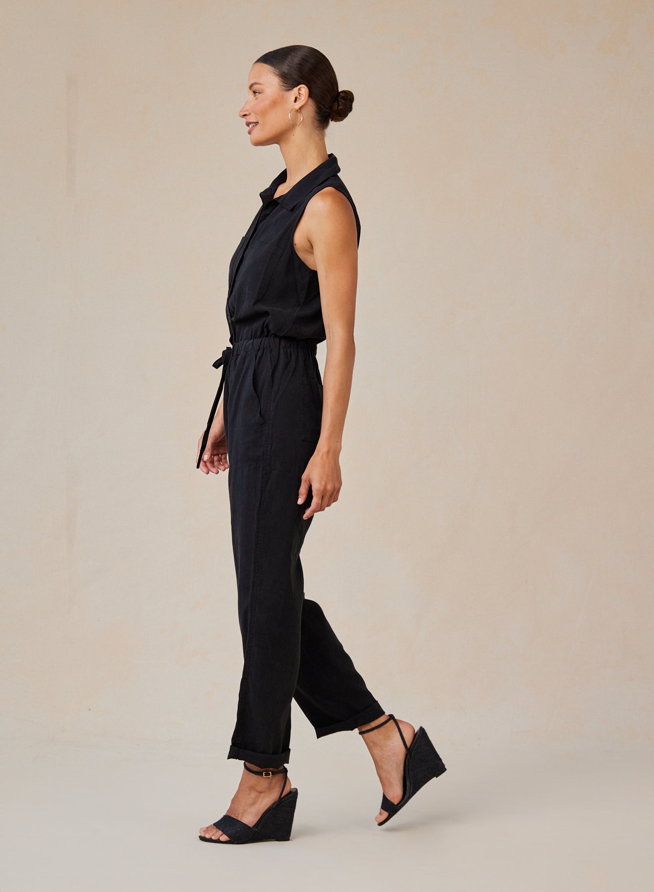 Bella DahlPocket Jumpsuit - Vintage BlackJumpsuits & Rompers