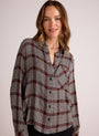 Bella DahlPocket Shirt Tail Button Down - Winter Glen PlaidTops