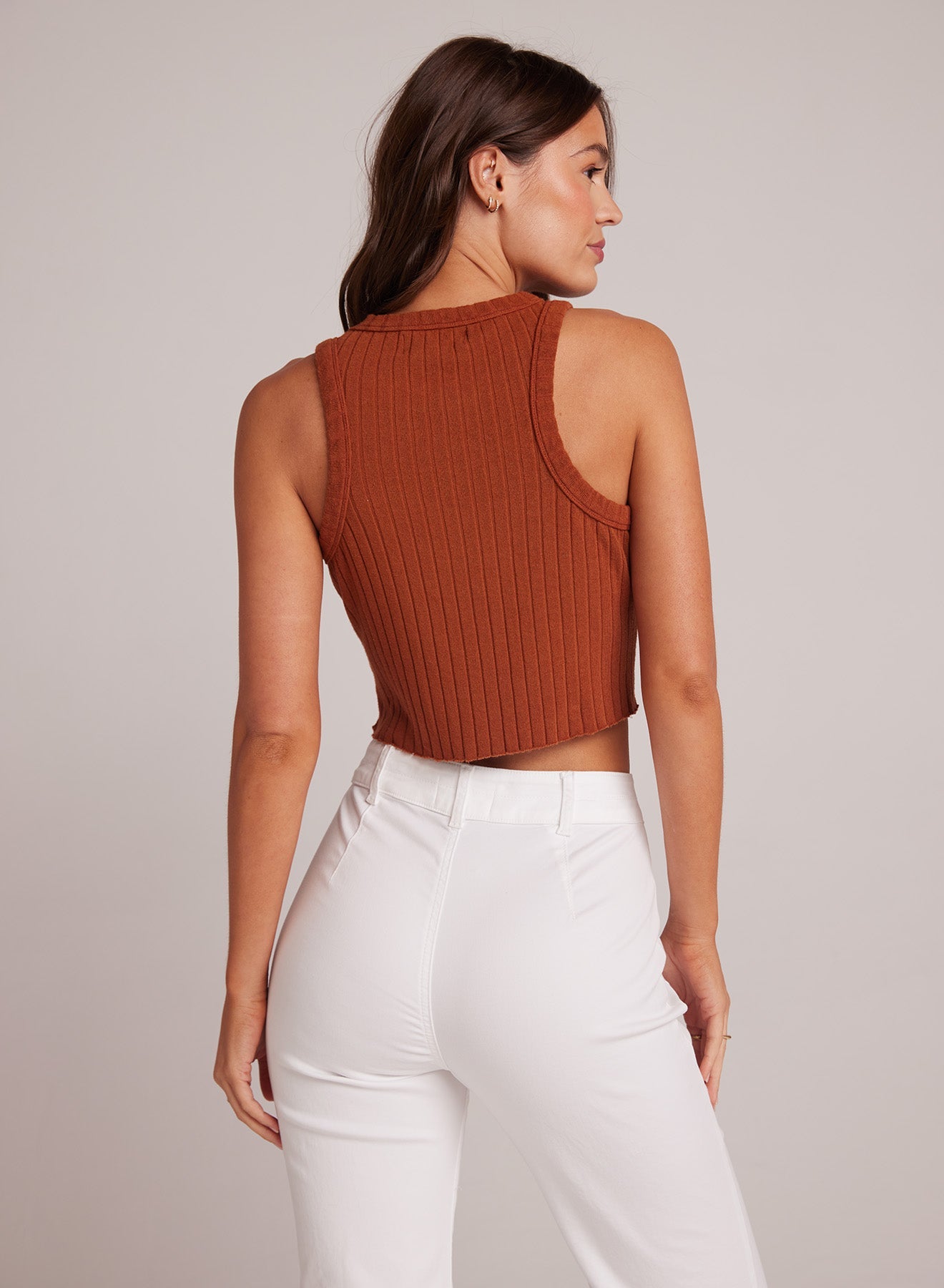 Bella DahlRaw Edge Tank - Spring BrownTops