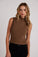 Bella DahlRib Mock Neck Top - Olive BronzeTops