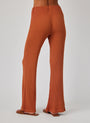 Bella DahlRibbed Wide Leg Pant - Spring BrownBottoms