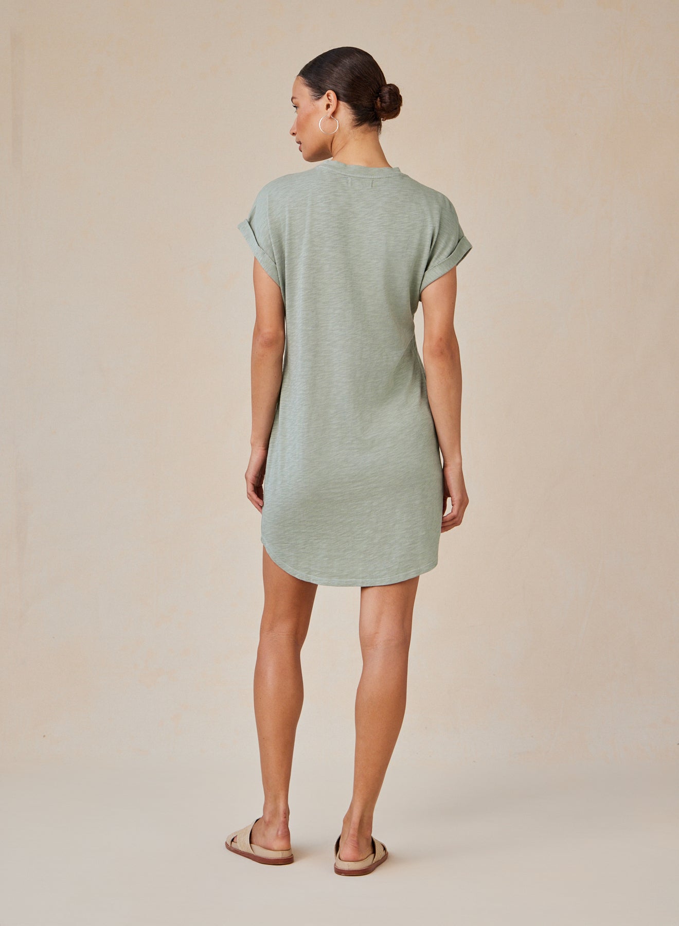 Bella DahlRoll Sleeve T-Shirt Dress - Olive GroveDresses