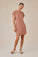 Bella DahlRoll Sleeve T-Shirt Dress - Terracotta BrownDresses