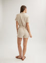 Bella DahlRolled Hem Utility Linen SandJumpsuits & Rompers