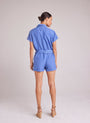 Bella DahlRolled Hem Utility Romper - Bahia BlueJumpsuits & Rompers