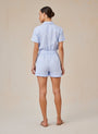 Bella DahlRolled Hem Utility Romper - Perennial BlueJumpsuits & Rompers