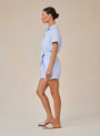 Bella DahlRolled Hem Utility Romper - Perennial BlueJumpsuits & Rompers