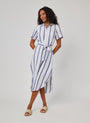 Bella DahlRounded Hem Maxi Skirt Dress - Coastal Ombre StripeDresses